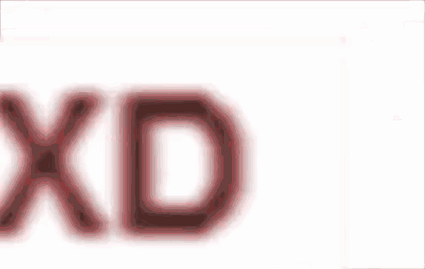 the word xd is being written in red on a white background .