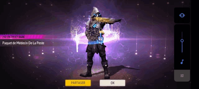 a screenshot of a game that says paquet de medecin de la peste on the bottom