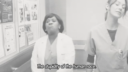 Greys Anatomy Miranda Bailey GIF - Greys Anatomy Miranda Bailey The Stupidity Of The Human Race GIFs