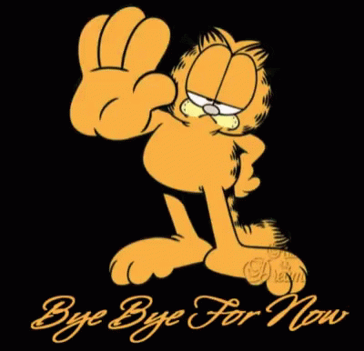 Garfield Bye Bye GIF - Garfield Bye Bye Bye For Now GIFs