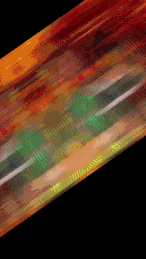a close up of a colorful colored item with a black background