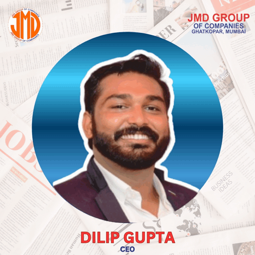 a picture of a man with the name dilip gupta