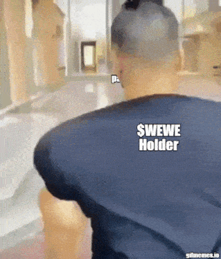 a man in a black shirt says $wewe holder