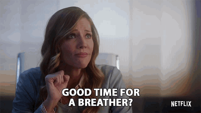 Good Time For A Breather Tricia Helfer GIF - Good Time For A Breather Tricia Helfer Charlotte Richards GIFs