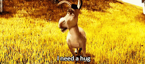 Hug Meh GIF - Hug Donkey Shrek GIFs