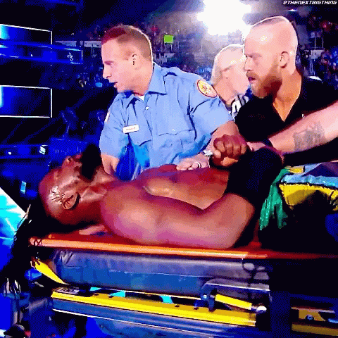 Kofi Kingston Stretcher GIF - Kofi Kingston Stretcher Injured GIFs