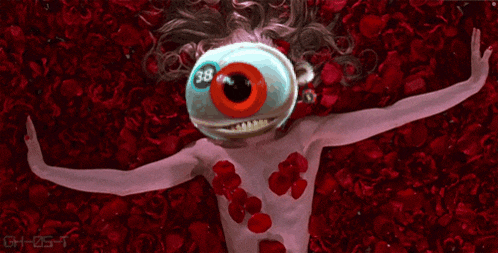 a drawing of a person laying in a bed of roses