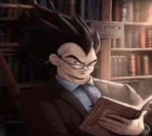 a man in a suit and tie is reading a book .