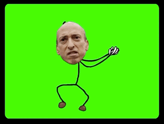 a stick figure with a bald head , arms and legs is dancing on a green screen .