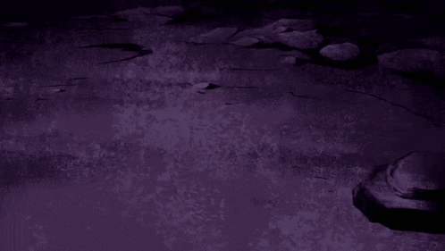 a yellow and black ball is surrounded by smoke and a purple background