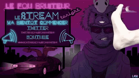 a poster for le fou bruiteur stream tonight