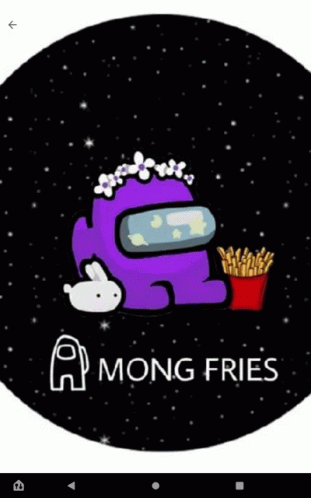Among Us Cute GIF - Among Us Cute French Fries - Discover & Share GIFs