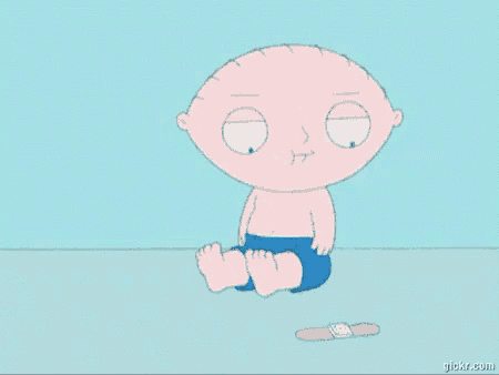 a cartoon character with a bandage on his leg