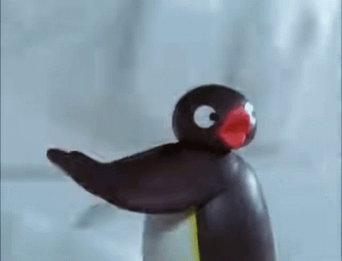 Pingu Running Away GIF