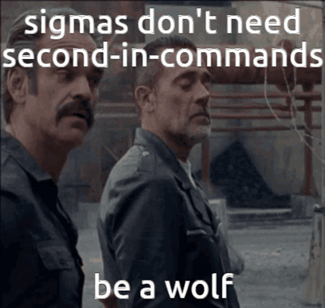 Negan Sigma GIF - Negan Sigma Wolf GIFs