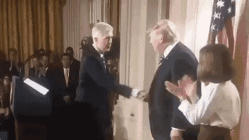 Handshake Trump GIF - Handshake Trump Tapping GIFs