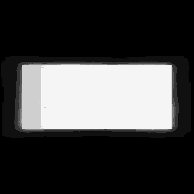 a white rectangle is glowing in the dark