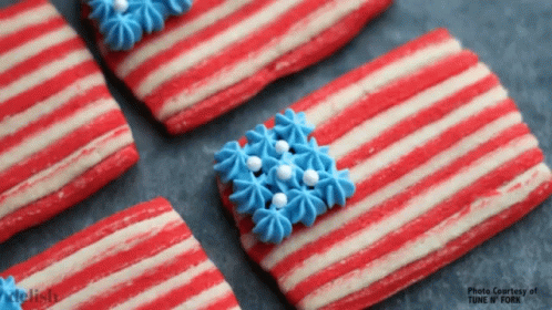 Cookies American Flag GIF - Cookies American Flag Fourth Of July GIFs