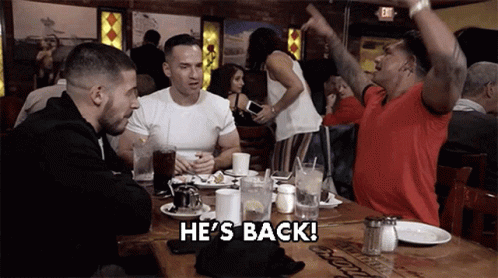 Hes Back Back In Town GIF - Hes Back Back In Town Hyped GIFs
