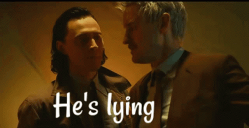 He Is Lying Lying GIF - He Is Lying Lying Loki GIFs