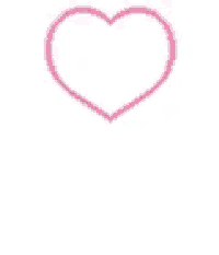 a pink heart on a white background