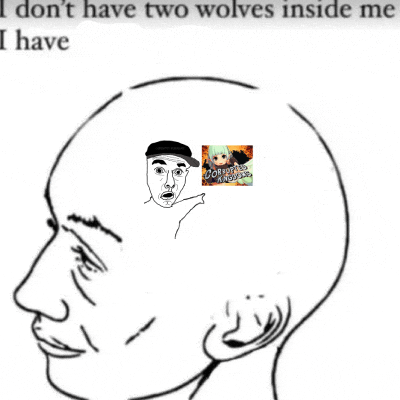 Thinking Corrrupted Wolves Meme