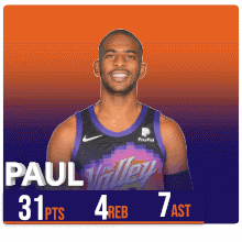 paul valley has 31 points and 4 rebs