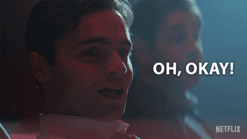 a netflix ad shows a man saying " oh okay "