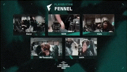 a player view of fennel is shown on a green screen