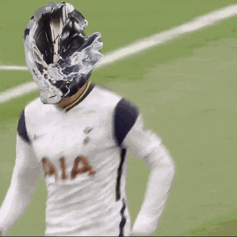 a soccer player with a helmet on his head and the number 7 on his shirt