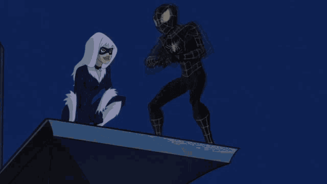 a cartoon of a spider man hanging upside down from a building