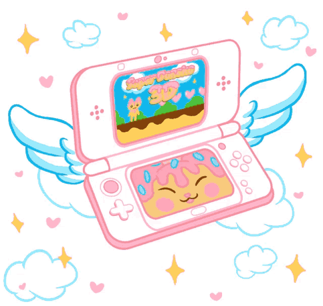 a cartoon illustration of a super punch game on a nintendo ds