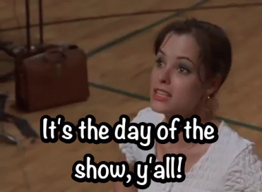 It'S The Day Of The Show Y'All! GIF - Day Of The Show Parker Posey Waiting For Guff Man GIFs
