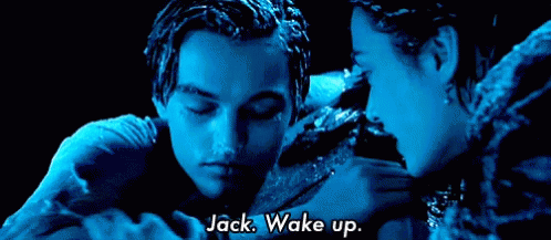 Jack Wake Up Titanic GIF - Jack Wake Up Titanic Leonardo Dicaprio GIFs