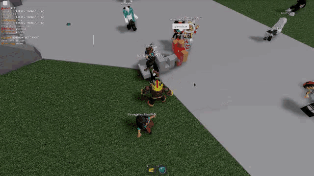 a group of people are playing a video game and one of them is named grinddax