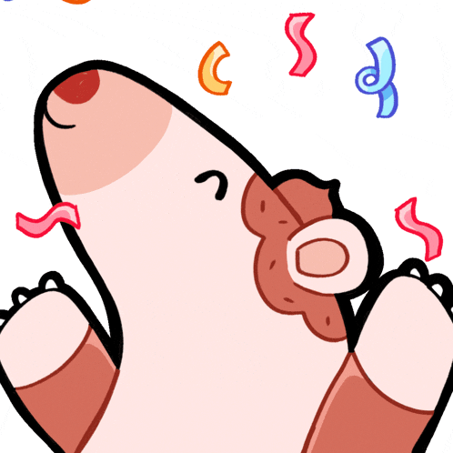 a cartoon drawing of a dog with macaroni and cheese coming out of its mouth