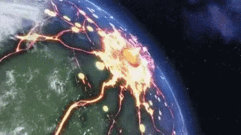 地球爆発 破壊　終わり　宇宙 ドラゴンボール GIF - Earth Explode Pilar Dragonball GIFs