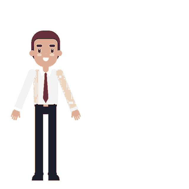 an illustration of a man with a speech bubble saying andiamo a farci una bevuta