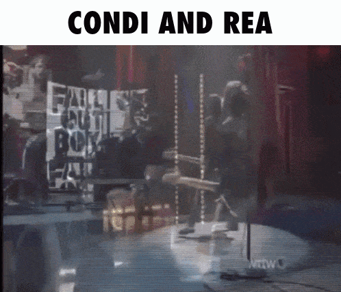 a blurred image of a stage with the words condi and rea on the bottom