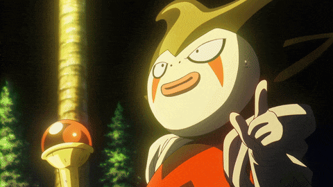a cartoon character giving a thumbs up sign