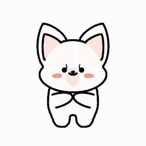 a cartoon drawing of a cat in a heart shape