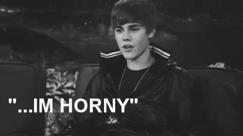 Bieber Is Horny GIF - Horny Horney GIFs