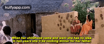 a screenshot of a movie with a caption that says " when her childhood came and went she has no idea