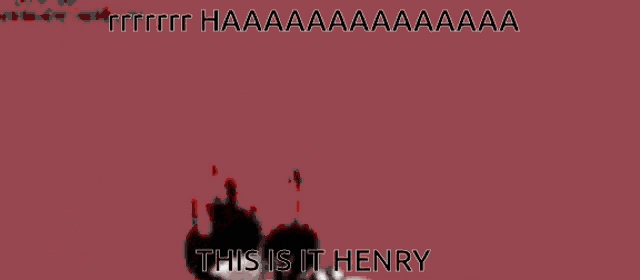 a black and white cartoon character with the words this is it henry