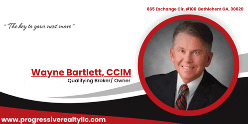 an ad for wayne bartlett ccim qualifying broker / owner