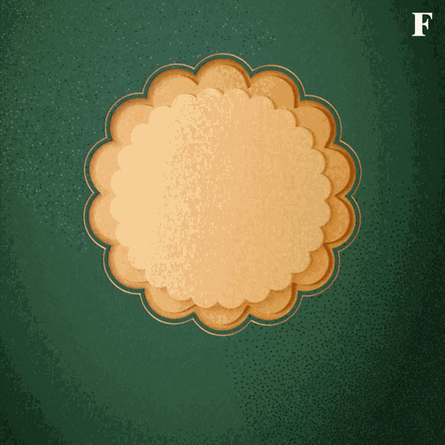 a green background with the letter f in the upper right corner