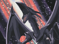 a drawing of a black dragon with wings spread