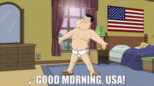 American Dad Good Morning Usa GIF