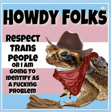 a poster with a frog wearing a cowboy hat and bandana