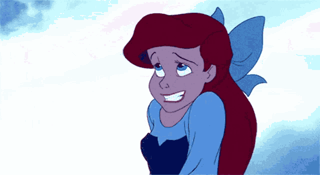 a cartoon of ariel from the little mermaid